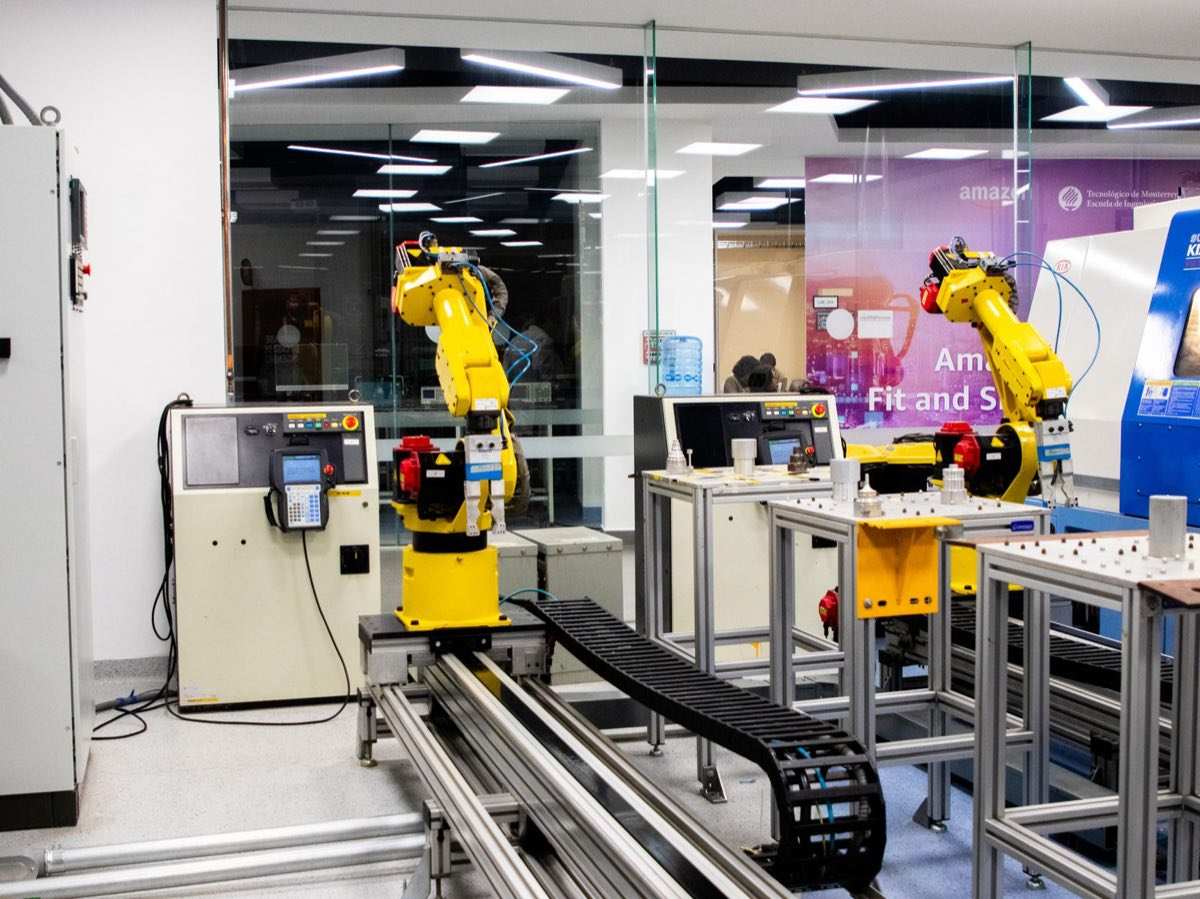 Robotic arms operating in a modern industrial control environment