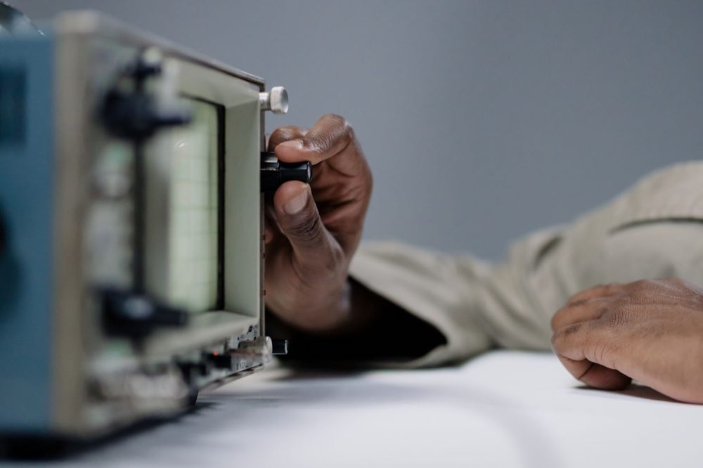 Engineer bench-testing a medical device to build MDR technical documentation
