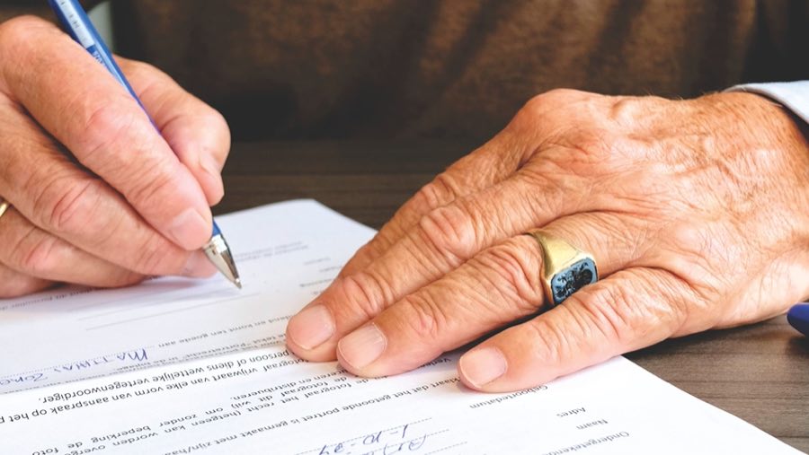 A final signature on an agency-ready document