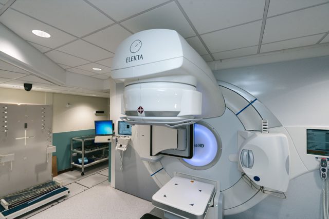 Linear accelerator radiotherapy suite for cancer treatment