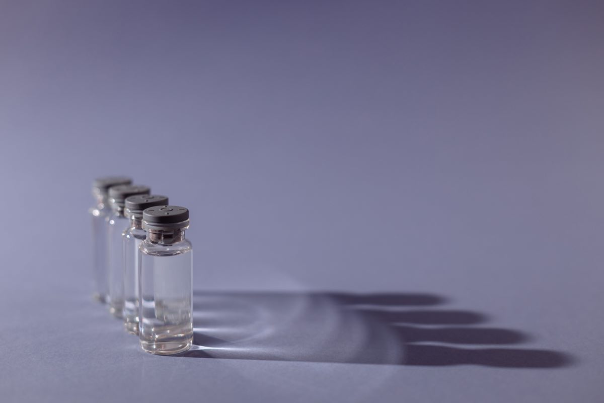 Identical biologic vials representing a biosimilar switching study