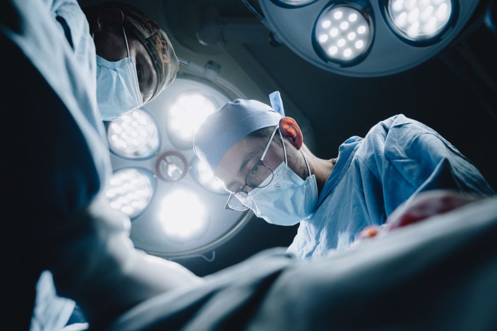 A clinical team collaborating in a modern medical setting