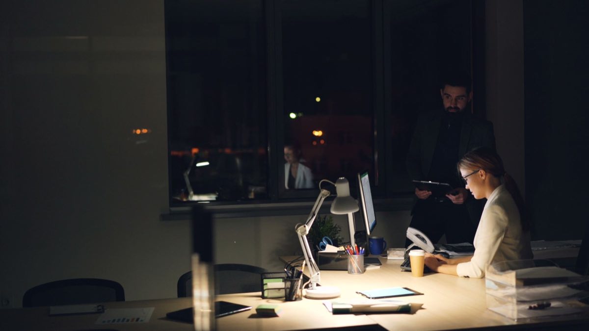 Deal team working the data room late in the evening against an exclusivity deadline
