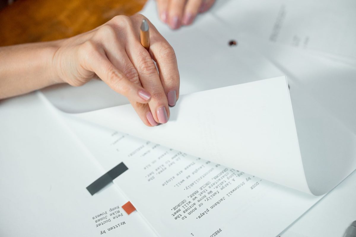 Medical writer tracing a claim through the pages of a clinical study report