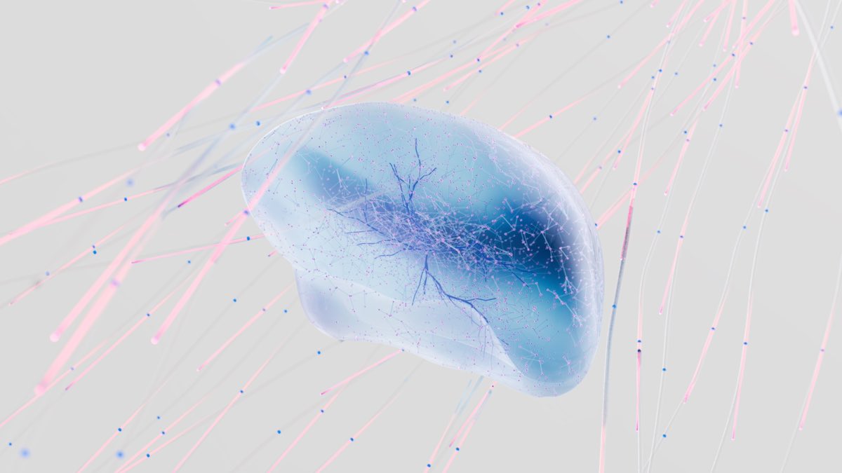 Abstract neural network representing CNS biomarker science