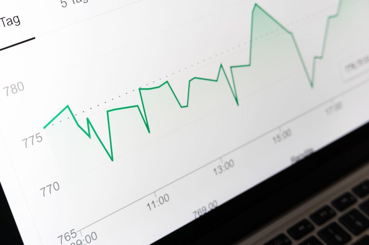 Regulatory signal trend rising on a monitoring dashboard screen