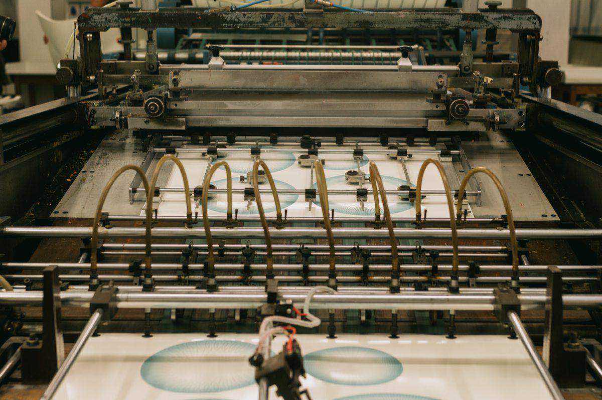 A packaging and label printing production line