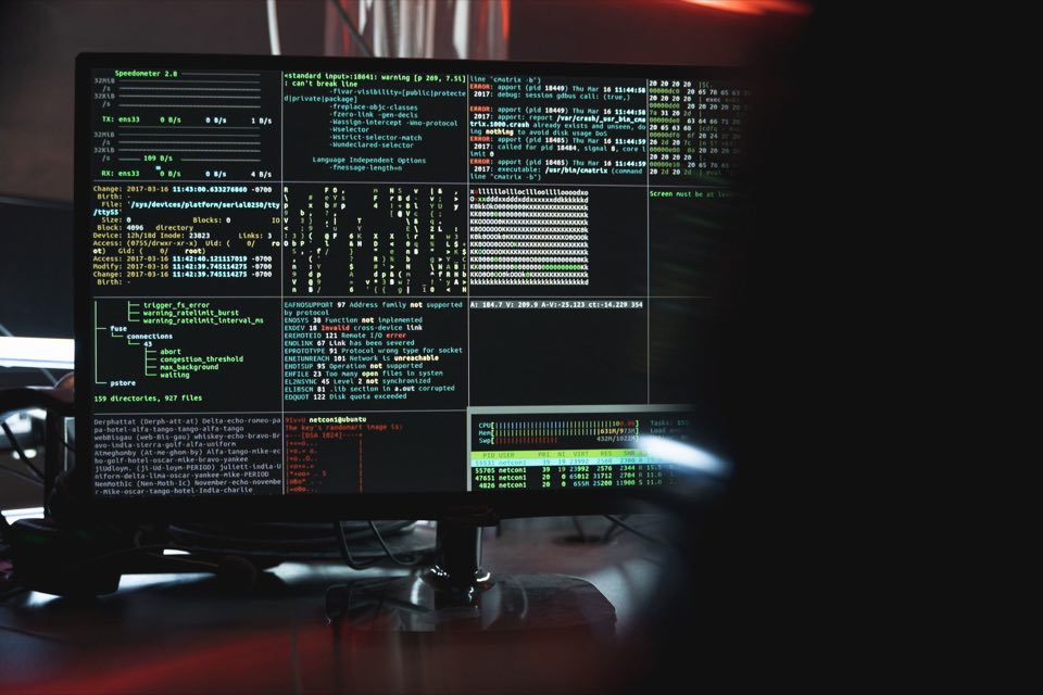 Validation scripts and system logs across dark monitors