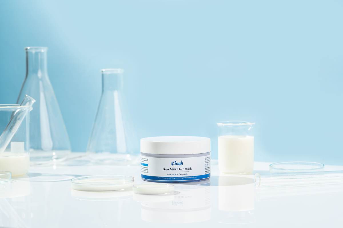 Laboratory equipment used to test a topical product